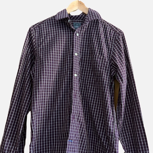 Men’s Gap No-Iron Checkered Button-down Shirt (S) - Picture 1 of 3